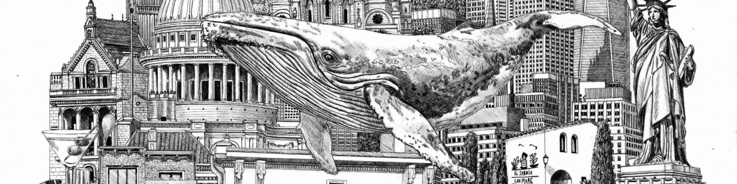 Géographie intime, Commande privée, 40ᵉ anniversaire, illustration à l’encre de Benjamin Van Blancke (1/8)